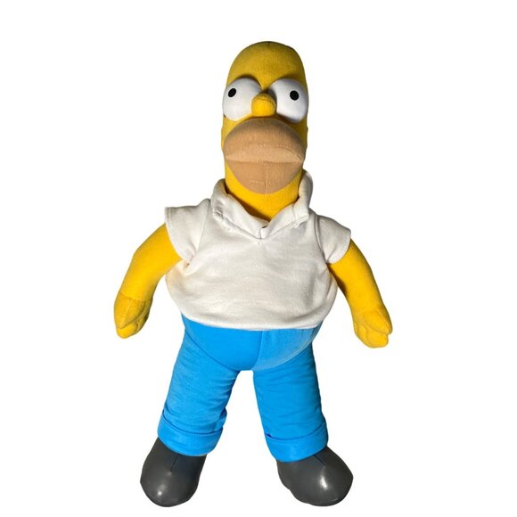 Homer Simpson Doll 2000 Playmates Figure Plush Character - Picture 1 of 7